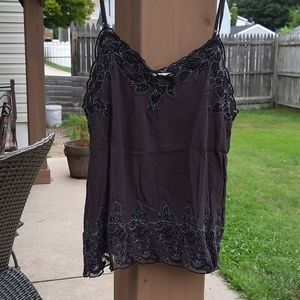 Black American Eagle Lace Tank top